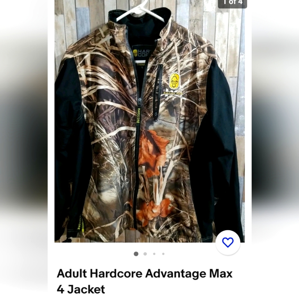 Adult Hardcore Max 4 hunting jacket